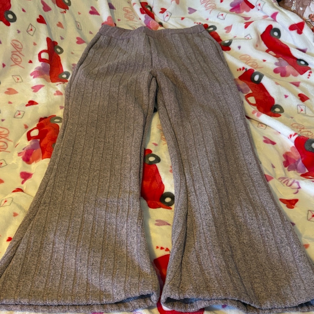 Women's Flared Gray Leggings